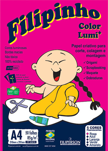 Filipinho Lumi 5 cores A4 - FP03862