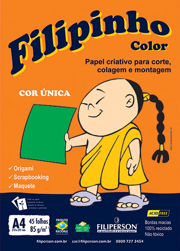 Filipinho Color / Cor Única (verde) A4 - FP03775