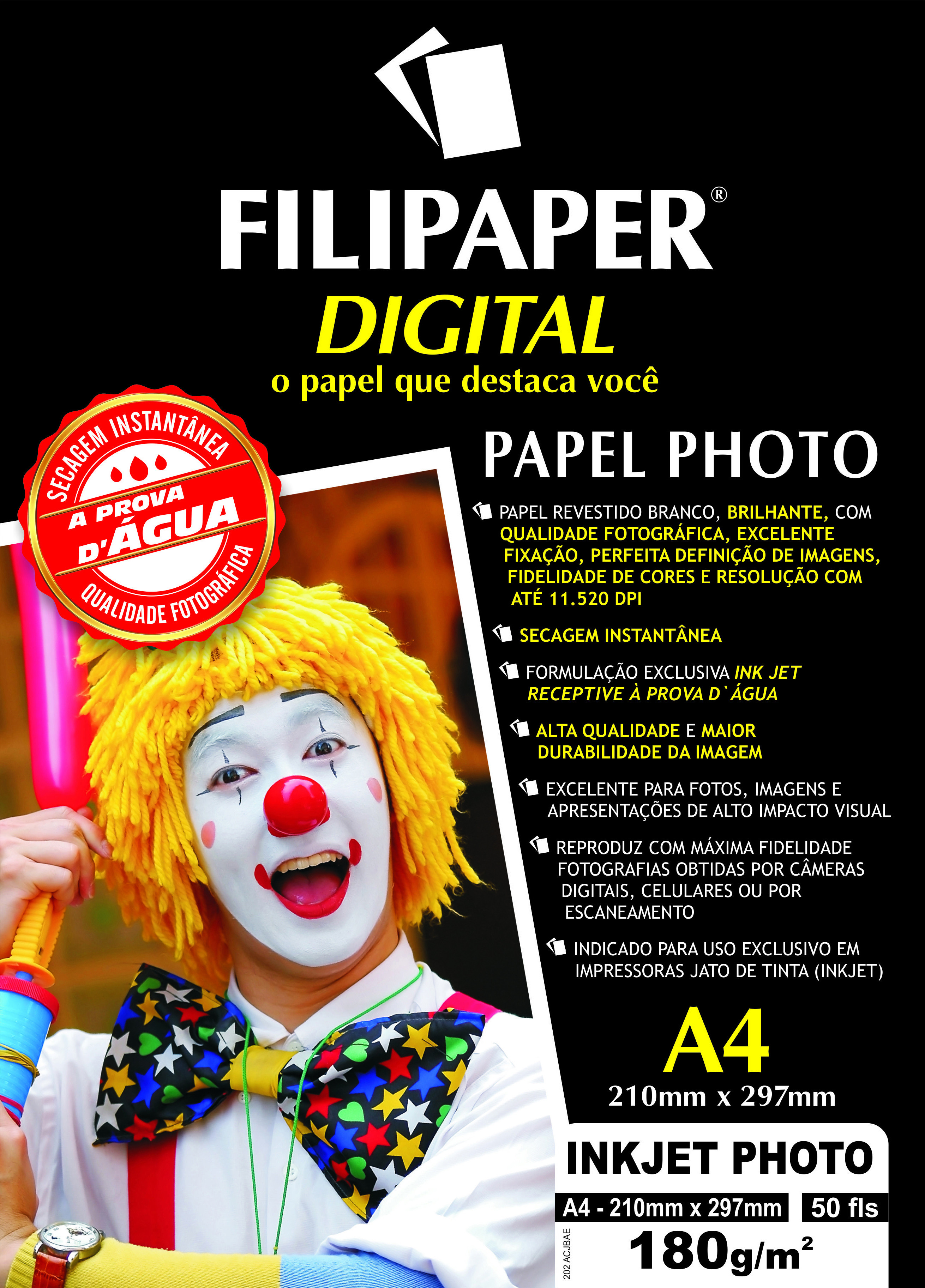 Filipaper INKJET PHOTO PRO 180g/m² A4 50fls - FP02570