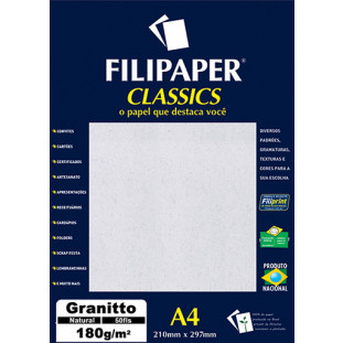 Filipaper Granitto 180g/m² (50 folhas; natural) A4 - FP00989