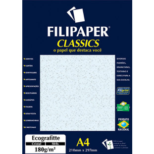 Filipaper Ecograffite 180g/m² (50 folhas; cristal) A4 - FP01013