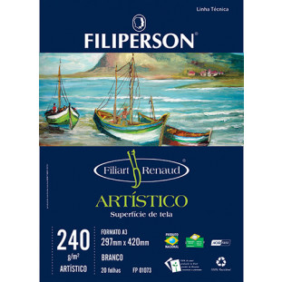 Filiart Renaud Artístico 240g/m² (20 folhas; branco) A3 - FP03788