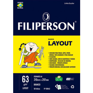 Bl Filipinho Escolar Layout Branco 63g/m² (A4) - FP00633