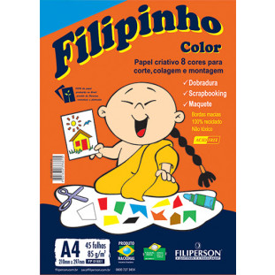 Filipinho Color 8 cores A4 - FP03772