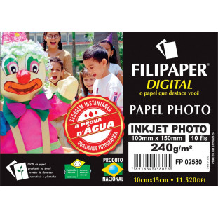 Filipaper Inkjet Photo Pro 240g/m² (10cm x 15cm) 10 fls. - FP02580