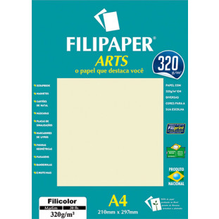 Filipaper ARTS 320 g/m² (30 folhas; Marfim) A4 - FP02593