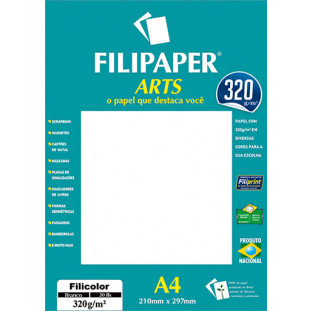 Filipaper ARTS 320 g/m² (30 folhas; Diplomata Branco) A4 - FP02594