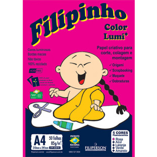 Filipinho Lumi 5 cores A4 - FP03862