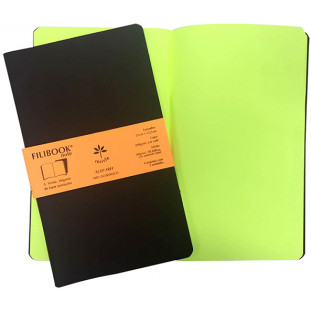 Filibook Note Café 80gm² miolo Amarelo LUMI (M) 21cm X 12,5 cm - Conjunto c/ 02 unids. - FP00703