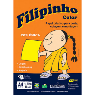 Filipinho Color / Cor Única (amarelo) A4 - FP03773