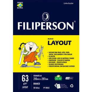 Bl Filipinho Escolar Layout Branco 63g/m² (A4) - FP00633